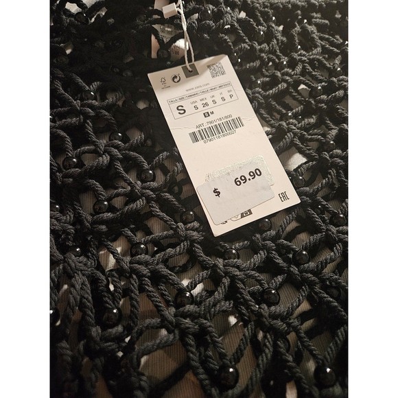 Zara fringed mesh skirt swimsuit cover up - Picture 10 of 10